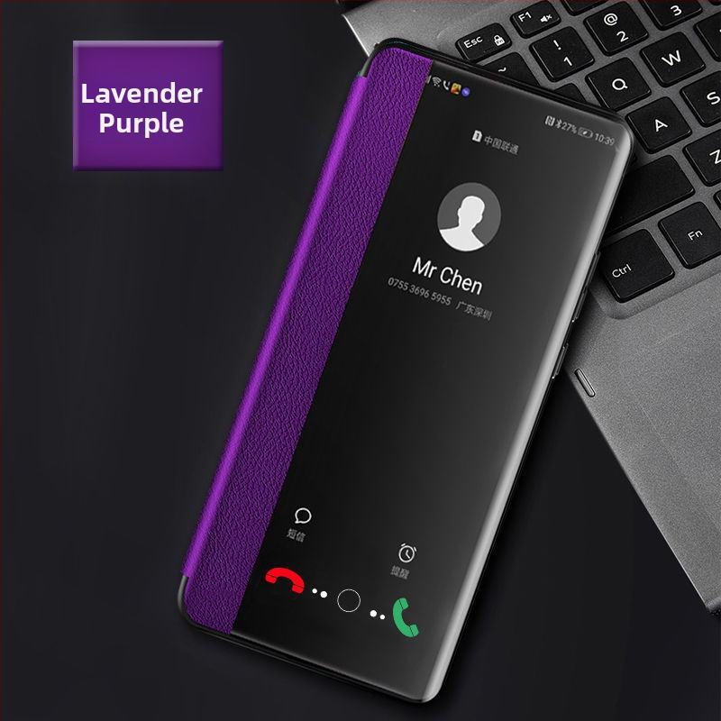 Huawei Enjoy 70X ochranný kryt – flip kožené puzdro, kompletná ochrana, proti pádu, mäkký obal, materiál: preglejka