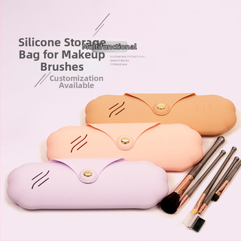 Geantă cosmetică din silicon Xinhuo – impermeabilă, ultra ușoară, antibacteriană, fără căptușeală, monocromă, pentru călătorii