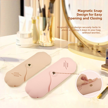 Geantă cosmetică din silicon Xinhuo – impermeabilă, ultra ușoară, antibacteriană, fără căptușeală, monocromă, pentru călătorii