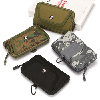 Férfi övtáska mobiltelefonhoz - Oxford anyag, mágneszár, tanúsítvány zseb, függőleges négyszög alak, utcai divat