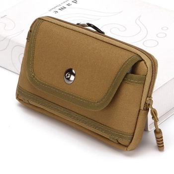 Férfi övtáska mobiltelefonhoz - Oxford anyag, mágneszár, tanúsítvány zseb, függőleges négyszög alak, utcai divat