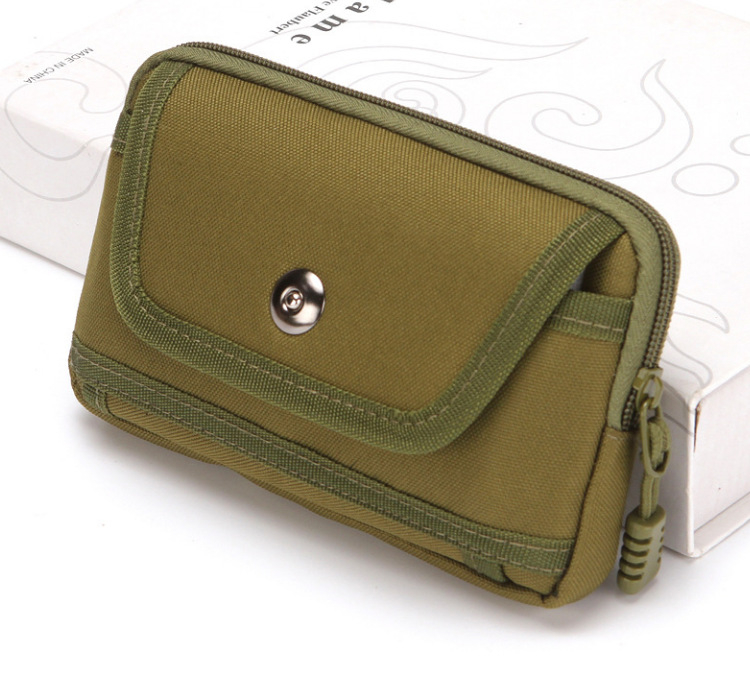 Férfi övtáska mobiltelefonhoz - Oxford anyag, mágneszár, tanúsítvány zseb, függőleges négyszög alak, utcai divat