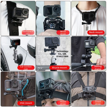 Αξεσουάρ Insta360 Ace Pro 2 – ιμάντας κεφαλής, ιμάντας στήθους, κλιπ για σακίδιο, μοτοσικλετικό στήριγμα