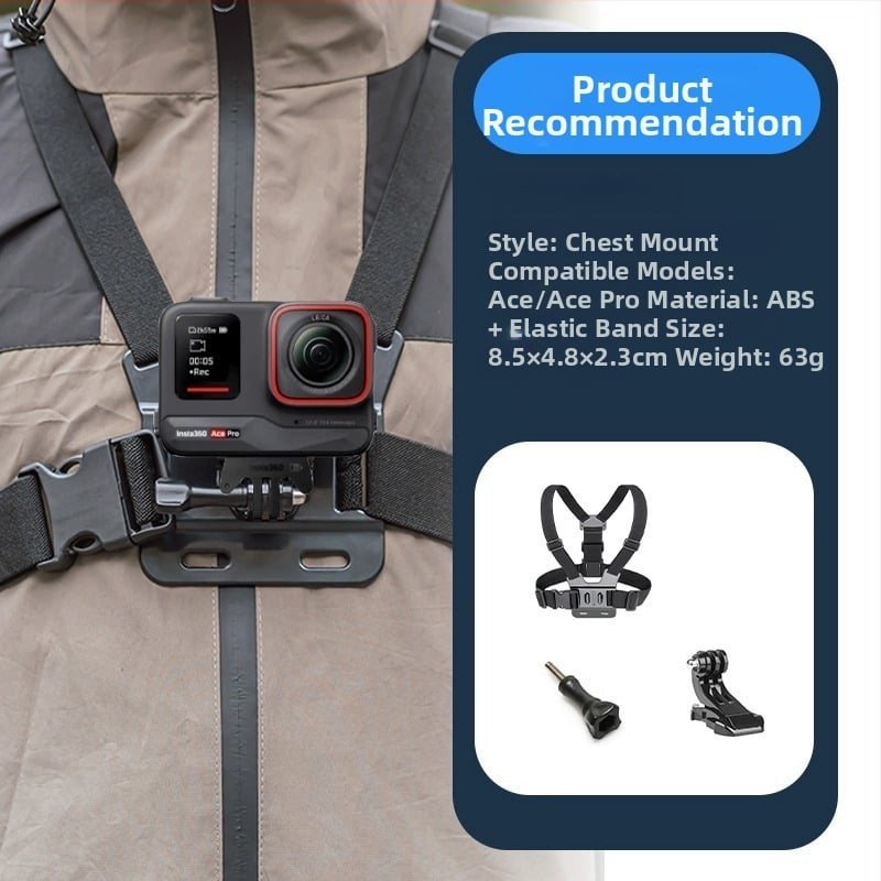 Αξεσουάρ Insta360 Ace Pro 2 – ιμάντας κεφαλής, ιμάντας στήθους, κλιπ για σακίδιο, μοτοσικλετικό στήριγμα