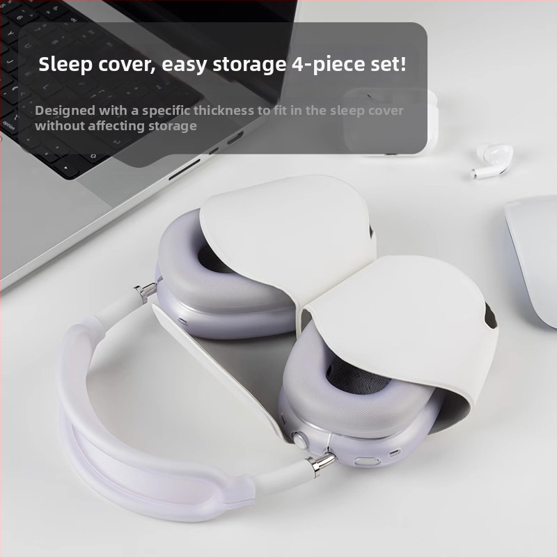 Husă de protecție AirPods Max 2 – silicon, transparent, portabil, carcasă moale, turnare prin injecție