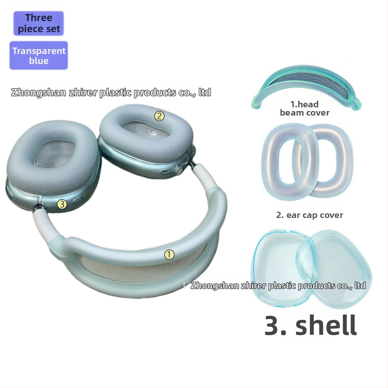 Husă de protecție AirPods Max 2 – silicon, transparent, portabil, carcasă moale, turnare prin injecție