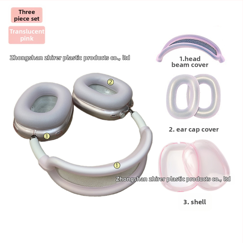 Husă de protecție AirPods Max 2 – silicon, transparent, portabil, carcasă moale, turnare prin injecție