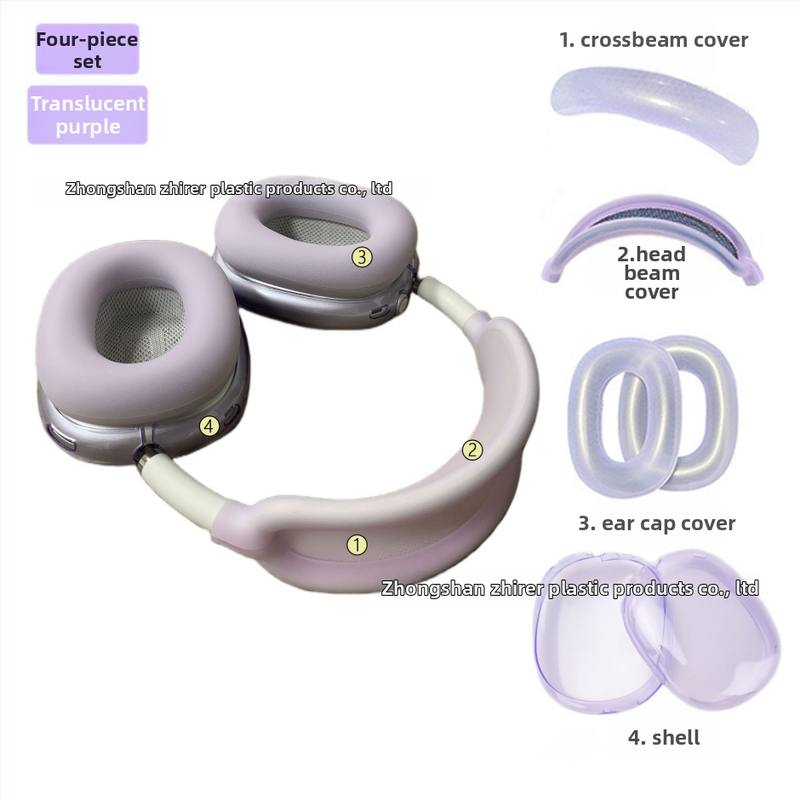Husă de protecție AirPods Max 2 – silicon, transparent, portabil, carcasă moale, turnare prin injecție