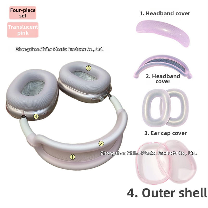Husă de protecție AirPods Max 2 – silicon, transparent, portabil, carcasă moale, turnare prin injecție