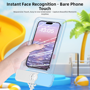 Sac impermeabil pentru telefon cu ecran tactil — ABS+TPU, capacitate 7.2, poliester, stil desen animat, logo tipărit