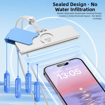 Sac impermeabil pentru telefon cu ecran tactil — ABS+TPU, capacitate 7.2, poliester, stil desen animat, logo tipărit