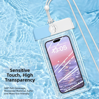 Sac impermeabil pentru telefon cu ecran tactil — ABS+TPU, capacitate 7.2, poliester, stil desen animat, logo tipărit