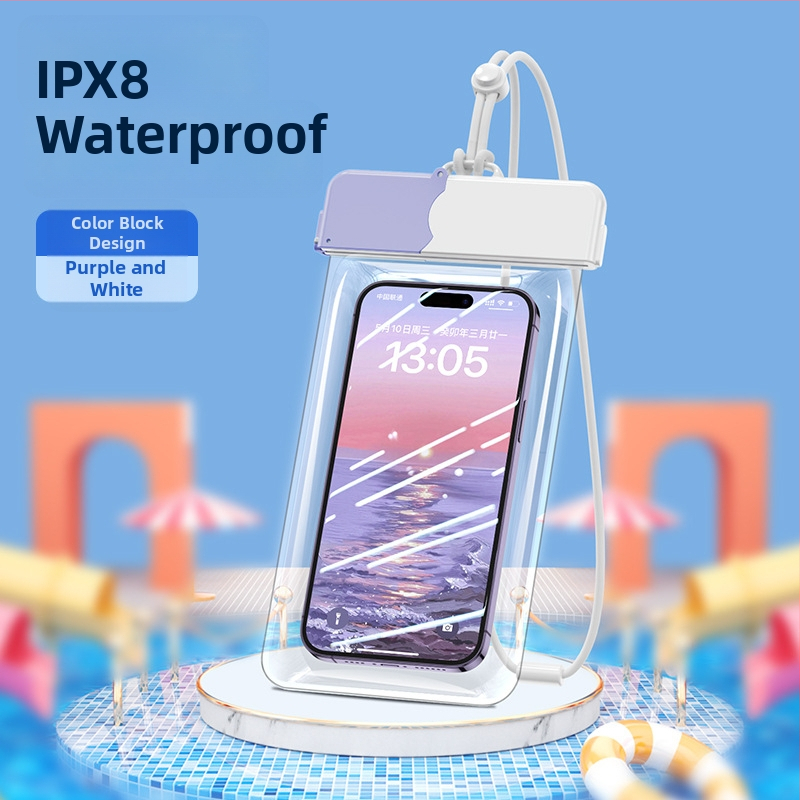 Sac impermeabil pentru telefon cu ecran tactil — ABS+TPU, capacitate 7.2, poliester, stil desen animat, logo tipărit