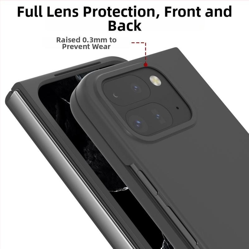 Salokāms telefona vāciņš Google Pixel 9 Pro Fold - PC ciets korpuss, kritiena aizsardzība, CNC apstrāde, pielāgošanas iespēja