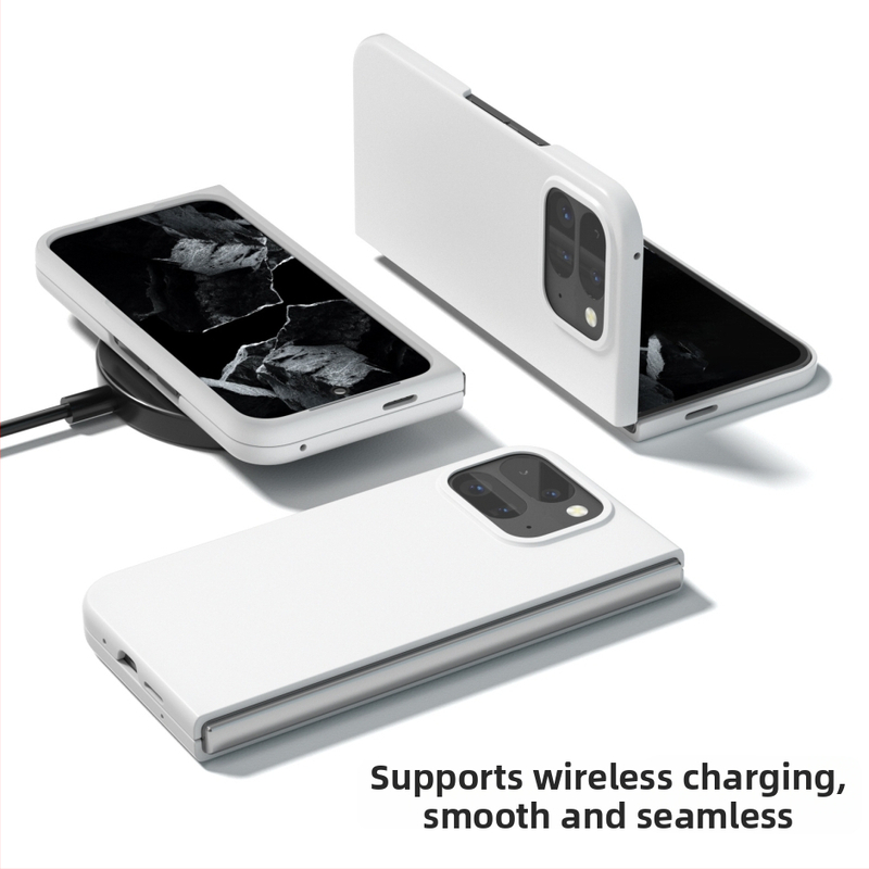 Salokāms telefona vāciņš Google Pixel 9 Pro Fold - PC ciets korpuss, kritiena aizsardzība, CNC apstrāde, pielāgošanas iespēja