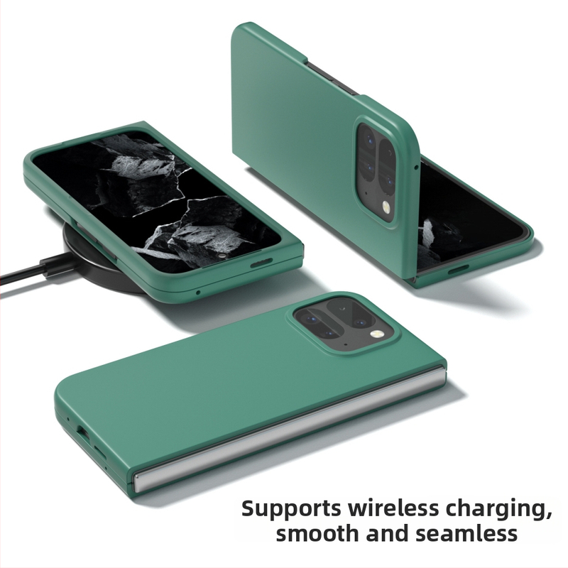 Salokāms telefona vāciņš Google Pixel 9 Pro Fold - PC ciets korpuss, kritiena aizsardzība, CNC apstrāde, pielāgošanas iespēja