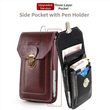 Corduroy mobilā tālruņa soma ar PU iekšējo odere un slēgtu atveri, biznesa ceļojumiem, 2018. gada pavasaris