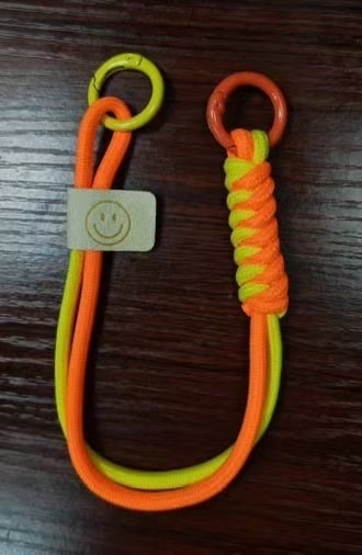 Șnur pentru telefon mobil — design împletit cu nod, din plastic, sfoară din poliester, detașabil anti-pierdere