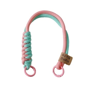 Șnur pentru telefon mobil — design împletit cu nod, din plastic, sfoară din poliester, detașabil anti-pierdere