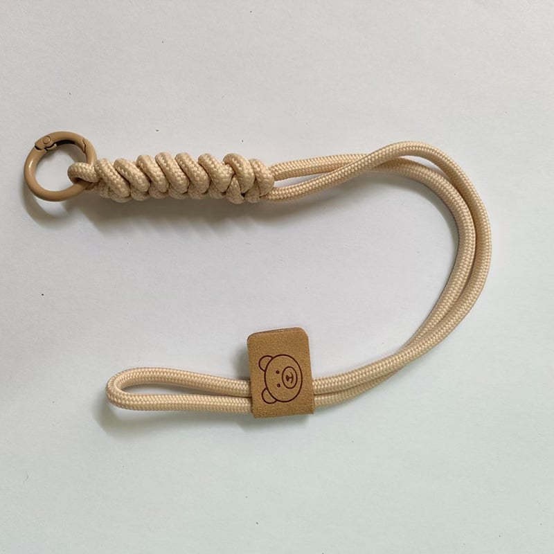 Șnur pentru telefon mobil — design împletit cu nod, din plastic, sfoară din poliester, detașabil anti-pierdere