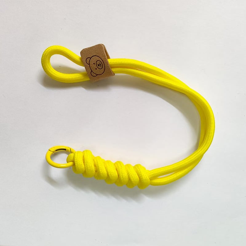 Șnur pentru telefon mobil — design împletit cu nod, din plastic, sfoară din poliester, detașabil anti-pierdere