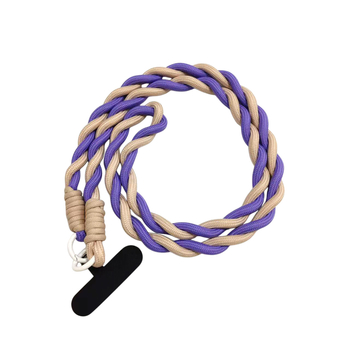 Ланярд за мобилен телефон, отделяем, найлонова лента с метална катарама, плетена изработка, печат на лого