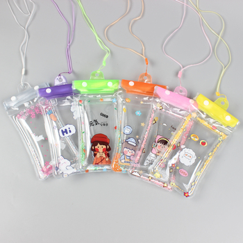 Husă de telefon impermeabilă din PVC, cu design cartoon – potrivită pentru majoritatea telefoanelor; husă plutitoare gonflabilă cu ecran tactil pentru relaxare, scufundări, drumeții și pescuit