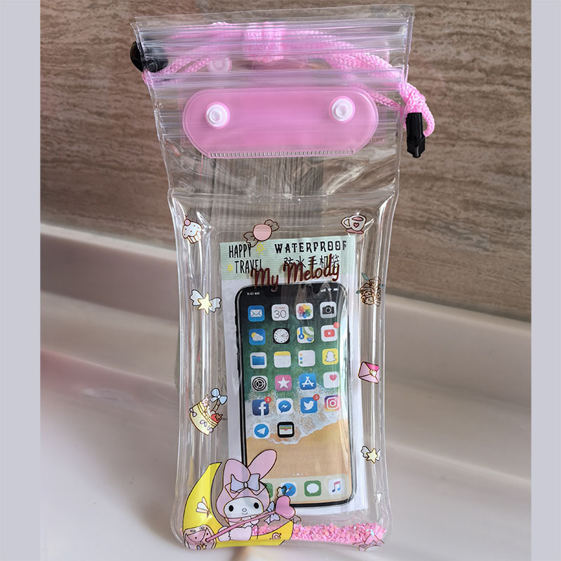 Husă de telefon impermeabilă din PVC, cu design cartoon – potrivită pentru majoritatea telefoanelor; husă plutitoare gonflabilă cu ecran tactil pentru relaxare, scufundări, drumeții și pescuit