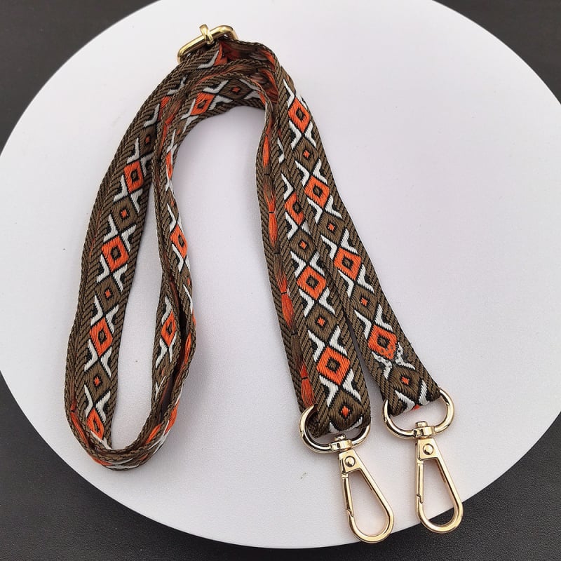 Регулируема каишка за телефон с дълга презрамка, унисекс, полиестер, ръчна изработка, метална катарама