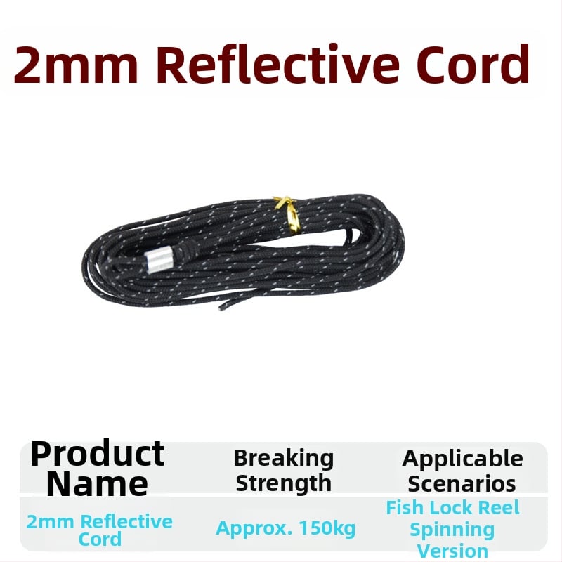 Риболовно въже с ключалка за риба – плетено въже, подсилено със стоманено телено, DIY аксесоар