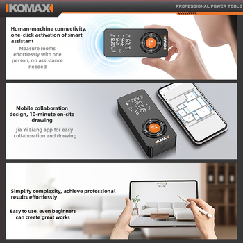 Comax lāzera distancētājs — portatīvs, nav importēts, autorizēts privātais zīmols