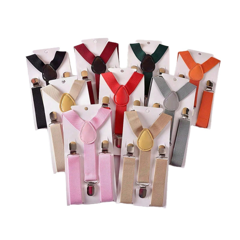 Bretele pentru copii în formă de Y, elastice, cu 3 clipsuri, lungime reglabilă, elasticitate puternică