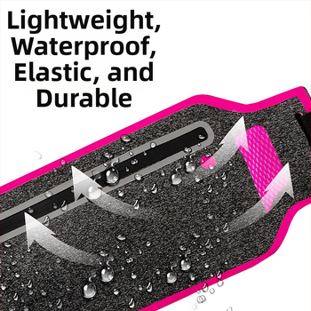 Sport derék táska – poliészter, vízálló, lopás elleni, uniszex, nylon bélés