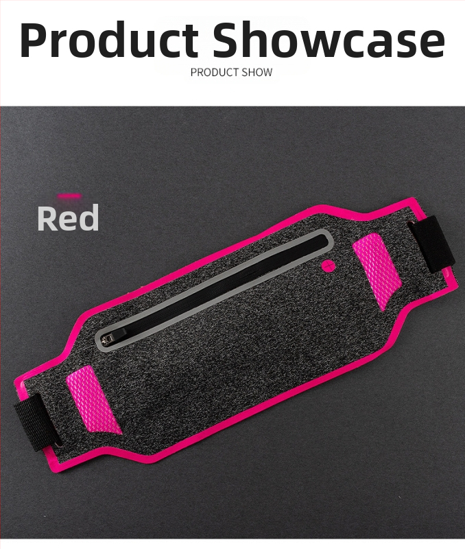 Sport derék táska – poliészter, vízálló, lopás elleni, uniszex, nylon bélés