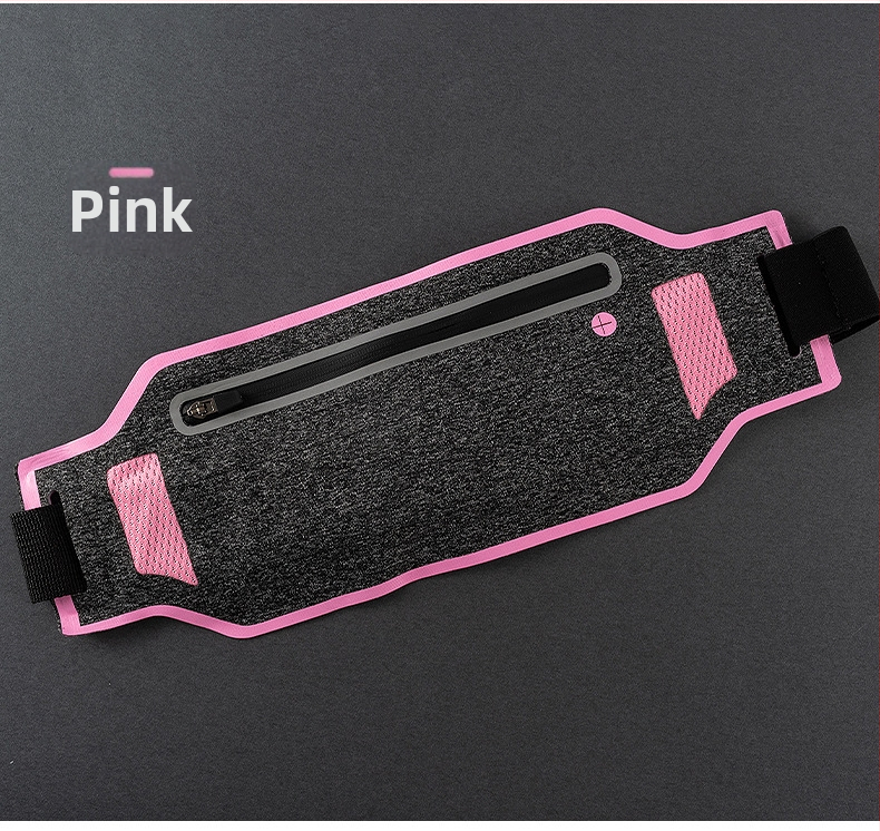 Sport derék táska – poliészter, vízálló, lopás elleni, uniszex, nylon bélés