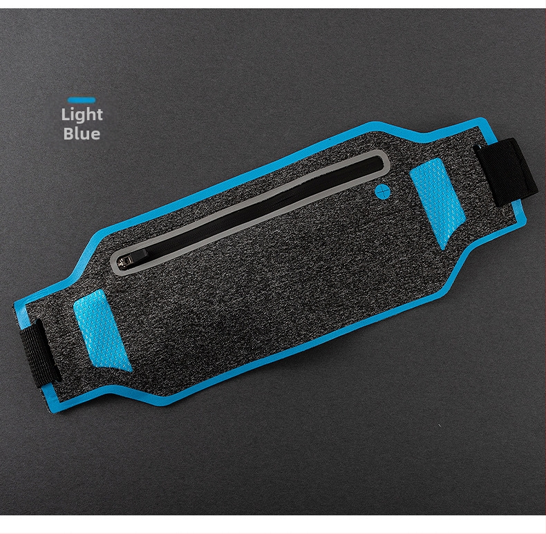 Sport derék táska – poliészter, vízálló, lopás elleni, uniszex, nylon bélés