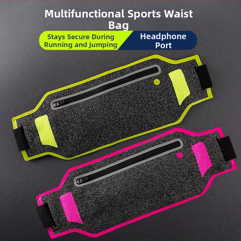 Sport derék táska – poliészter, vízálló, lopás elleni, uniszex, nylon bélés