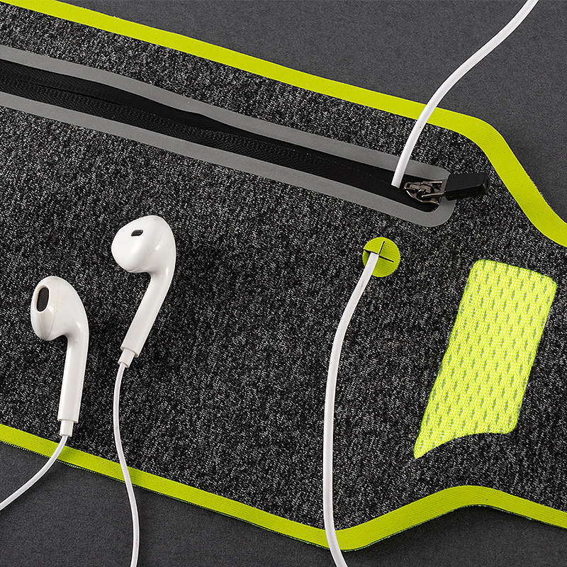 Sport derék táska – poliészter, vízálló, lopás elleni, uniszex, nylon bélés