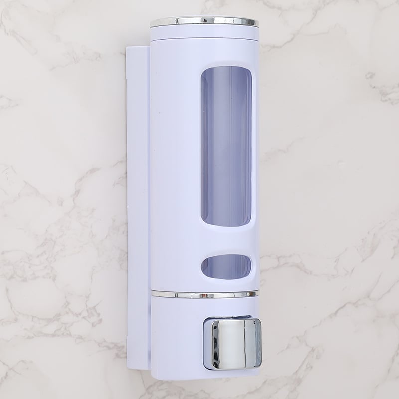 Δοσομετρητής σαπουνιού με τρία ακροφύσια, τοίχου, χειροκίνητη αντλία, ABS, ηλεκτροπλατιωμένη επίστρωση