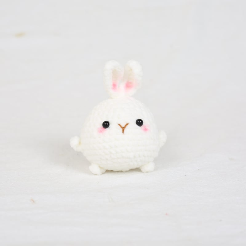 Breloc tricotat manual cu capybara iepuraș, din lână, stil pastoral, ornament pentru geantă