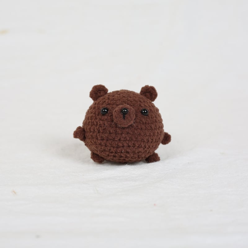 Breloc tricotat manual cu capybara iepuraș, din lână, stil pastoral, ornament pentru geantă