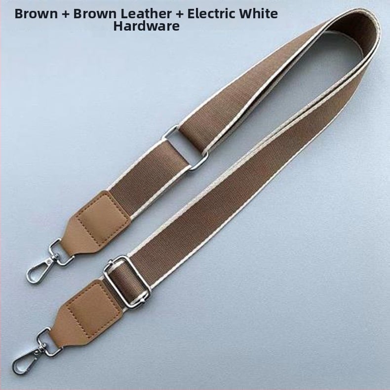 Curea de umăr reglabilă pentru geantă, cu două clipsuri, din pânză poliesterică și piele PU