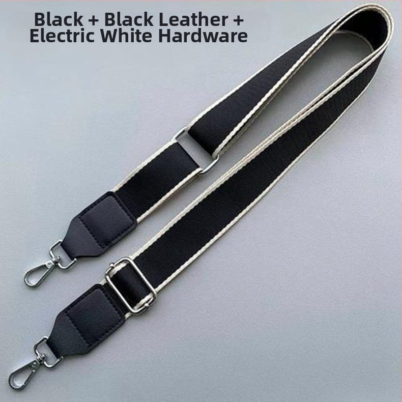 Curea de umăr reglabilă pentru geantă, cu două clipsuri, din pânză poliesterică și piele PU