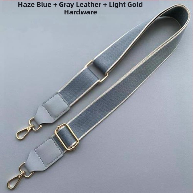 Curea de umăr reglabilă pentru geantă, cu două clipsuri, din pânză poliesterică și piele PU