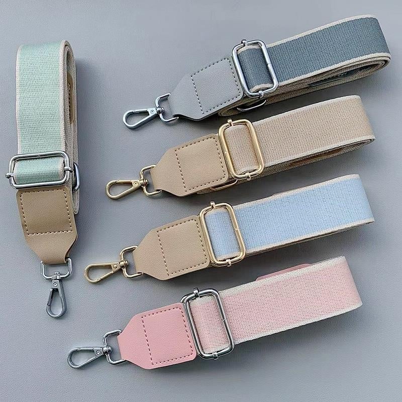 Curea de umăr reglabilă pentru geantă, cu două clipsuri, din pânză poliesterică și piele PU