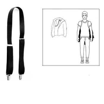 Bandă elastică reglabilă pentru haine, cu 2 clipsuri, material Dilu, elasticitate puternică, jacquard computerizat