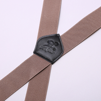 Bretele elastice pentru bărbați – 4 clipsuri, cruce în spate, lungime reglabilă, lățime 3,5 cm, lungime 110 cm