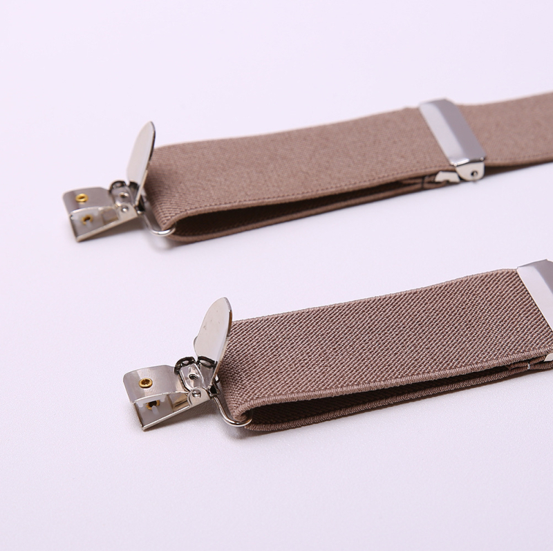 Bretele elastice pentru bărbați – 4 clipsuri, cruce în spate, lungime reglabilă, lățime 3,5 cm, lungime 110 cm