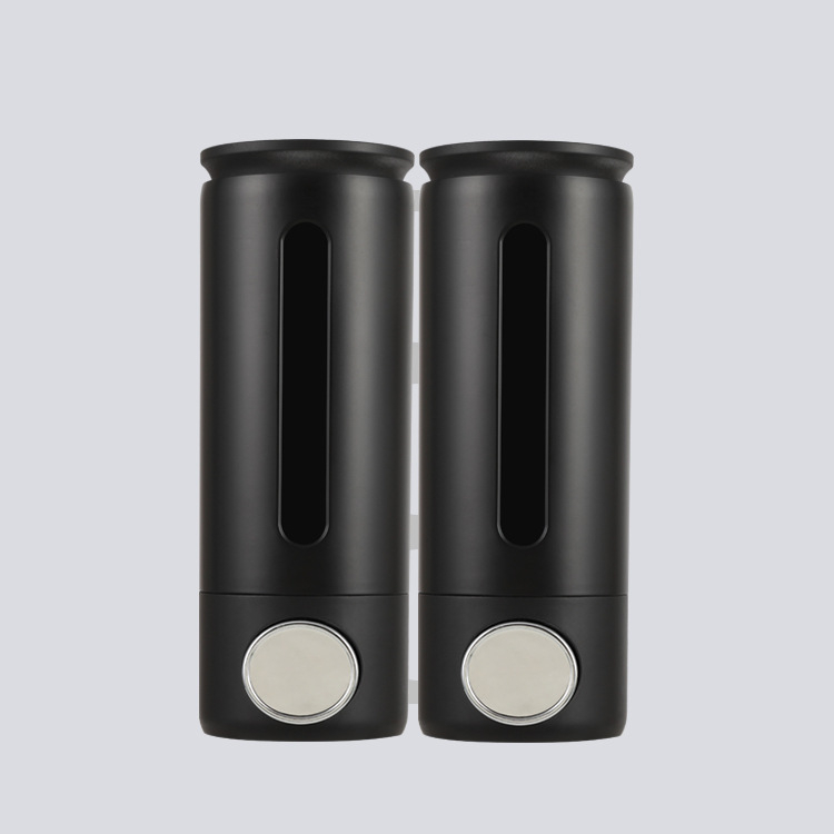 Διπλός τοίχος-διανομέας υγρών, ABS, 500 ml × 2, χειροκίνητη λειτουργία, εγκατάσταση χωρίς τρύπημα