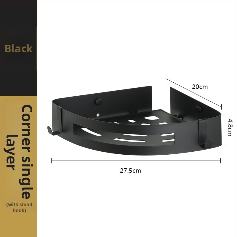 Raft de colț montat pe perete pentru baie, oțel inoxidabil, sarcină 30 kg, model A01, finisaj oglindă lucios